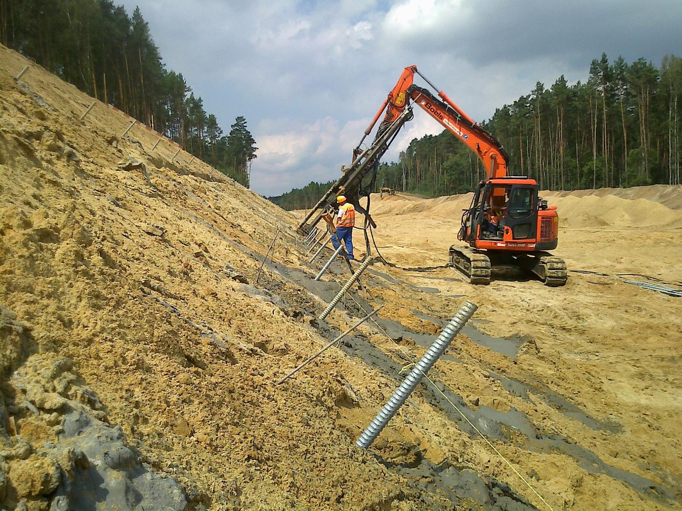 Slope stabilisation