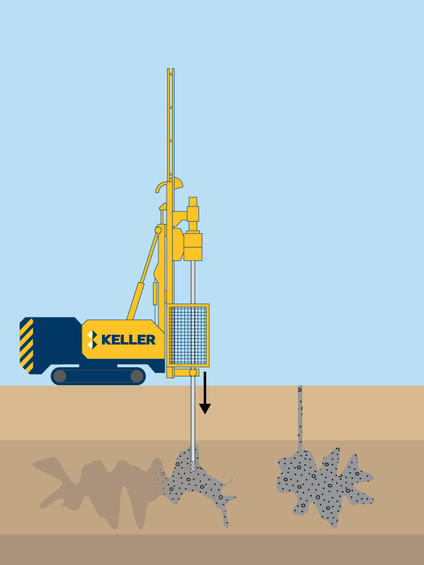 Cavity/bulk/mine fill grouting illustration