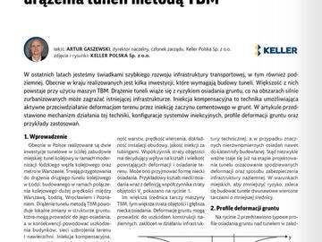 Iniekcja kompensacyjna w procesie drążenia tuneli metodą TBM